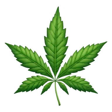 Weed leaf sticker