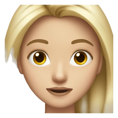 white girl filming sticker