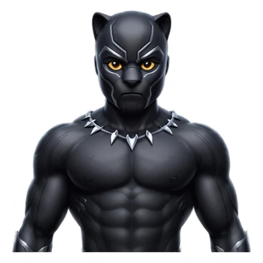 Black panther emoji sticker