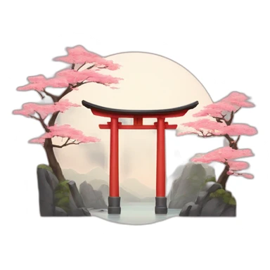 torii-gate sticker