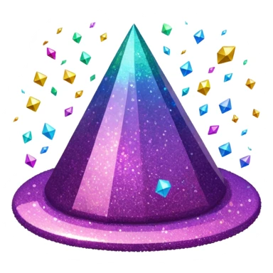 glitter pile sticker