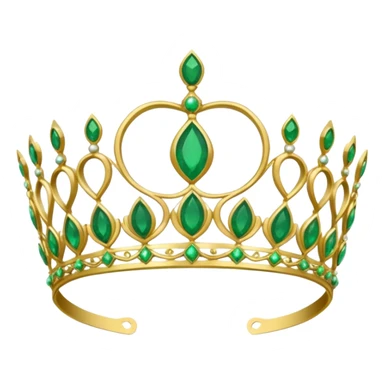 Create me a detailed green Tiara that says Co Owner Lia underneath it sticker