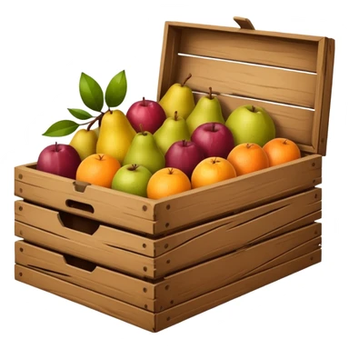 a fruit box empty sticker