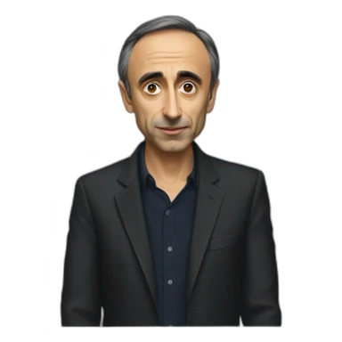 Éric zemmour noir sticker