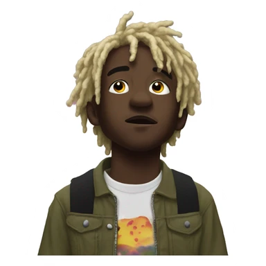 Lil uzi vert looking up to the sky sticker