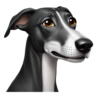 Black Wheaton greyhound  sticker