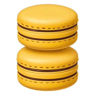 a single of yellow macaron with chocolate cream



















 sticker