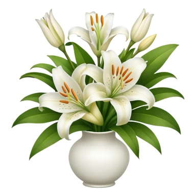 bouquet of lilies sticker