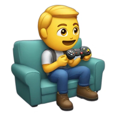 playing video games sticker