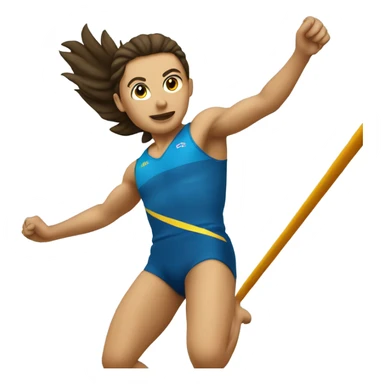 Pole vault sticker