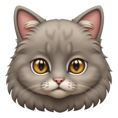 Sad cute cat sticker
