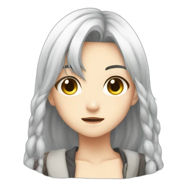 anime girl mad sticker