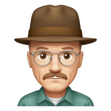 Walter White in hat sticker