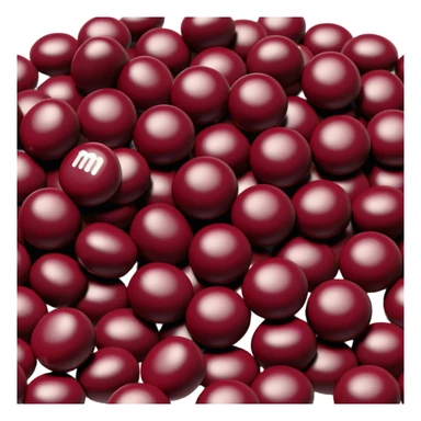 burgundy m&m's sticker