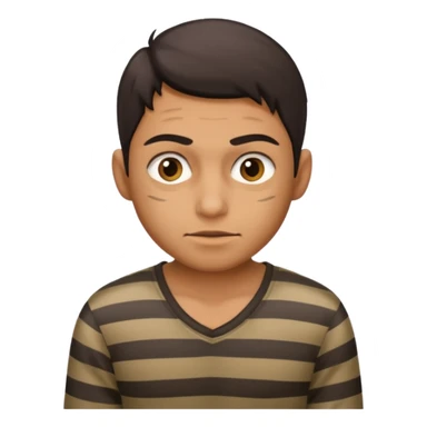 thief, with stripped shirt sticker