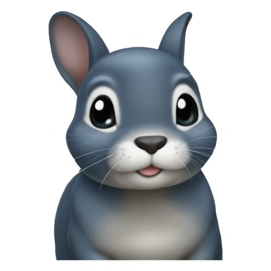 blue otter netherland dwarf bunny sticker