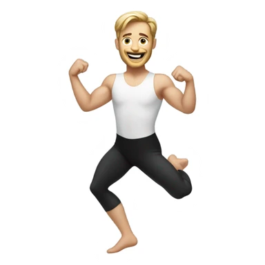 colin hogan in a leotard dancing  sticker