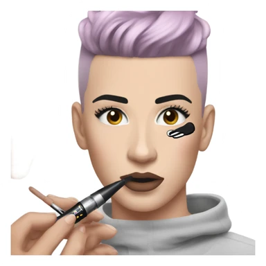 James Charles doing makeup ￼ sticker