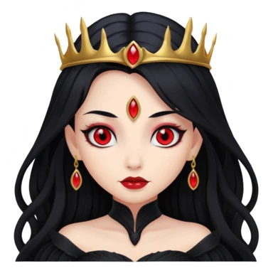 Dark fairy queen – Black gown, red eyes


























 sticker