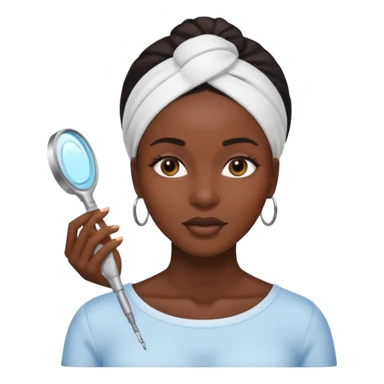 Femme noire soin du visage sticker