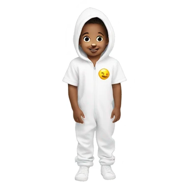 toddler jumpsuit white sticker