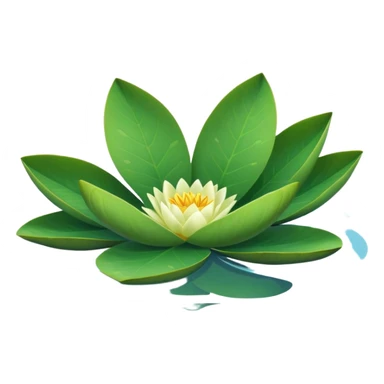 Water lily leaf sticker
