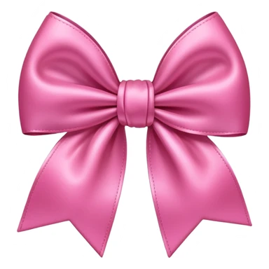 Pretty pink bow emoji sticker