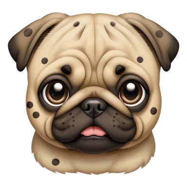 mops pug dog sticker