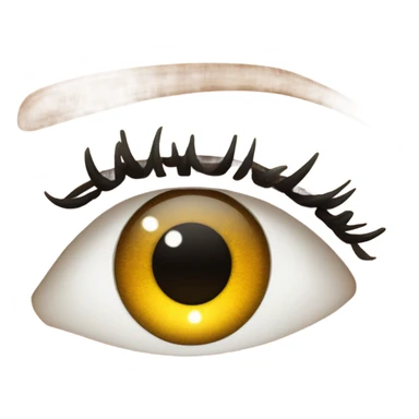 An eye twinkle With perfect eyelash  sticker