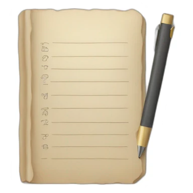 Write in a journal sticker