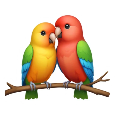 Lovebirds sticker