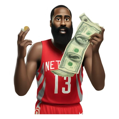 James harden throwing money  sticker