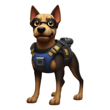 Duke Nukem Dog sticker