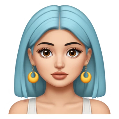 kylie jenner wear earrings sticker