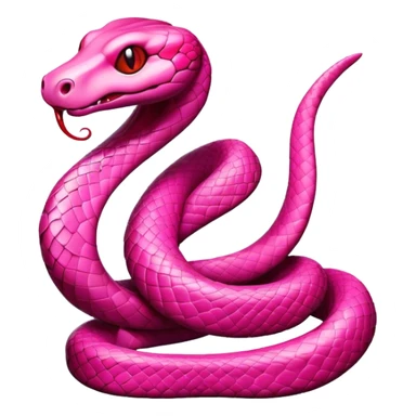 snake bleeding out pink  sticker