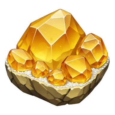 Salt rock a yellowish color sticker