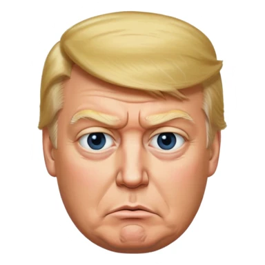 Donald Trump cross face sticker