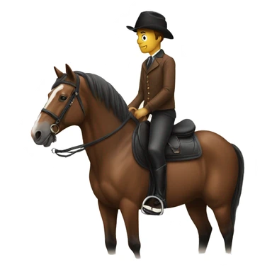 A horse and a Riders sticker