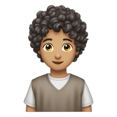 arabic boy with curly in love with hijabi arabic sticker