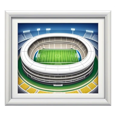Emoji of afootball stadium sticker