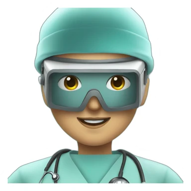 Surgeon-inside-virtual-reality sticker