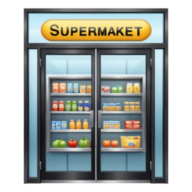 Front Supermarket🛒Entrance sticker