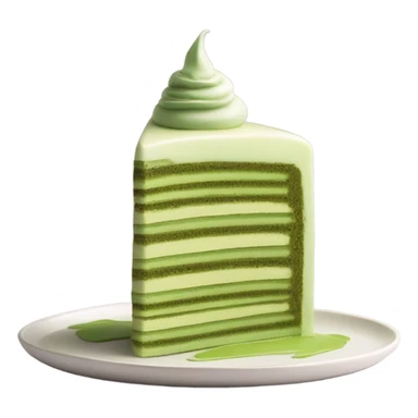Matcha Crepe cake sticker