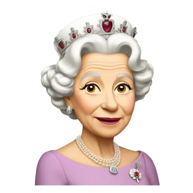 The Queen of England  sticker