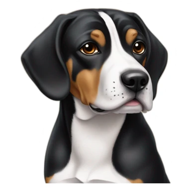 Perra Staffordshire negra perro beagle café perro beagle negro sticker