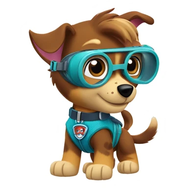 Paw patrol skye with goggles  sticker