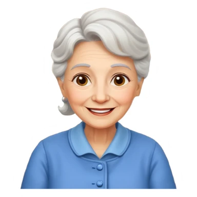 conversación dentro de un restaurant  dos personas y una de las persoans sea una abuela sticker