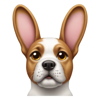 dog with bunny ears sticker