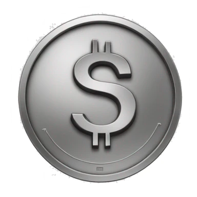 coin with dollar symbol sticker
