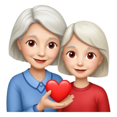 👵+❤️+👧 sticker